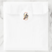 Hocus Slowcus Witch Sloth Runder Aufkleber (Tasche)