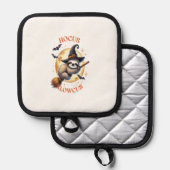 Hocus Slowcus Witch Sloth Topflappen (Vorderseite/Rückseite)