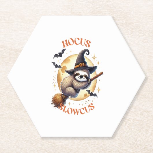 Hocus Slowcus Witch Sloth Untersetzer (Vorderseite)