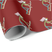 Hod Carrier Stickman Geschenkpapier (Rolleneckpunkt)