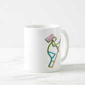 Hod Carrier Stickman Kaffeetasse (VorderseiteRechts)