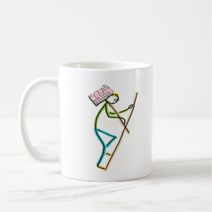 Hod Carrier Stickman Kaffeetasse