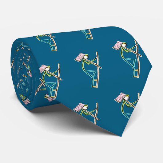 Hod Carrier Stickman Krawatte (Gerollt)