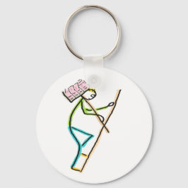 Hod Carrier Stickman Schlüsselanhänger