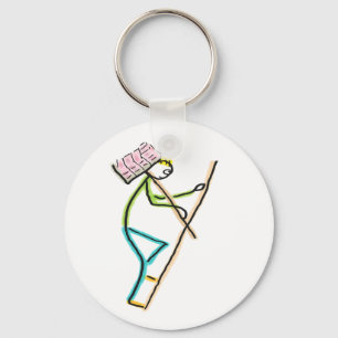 Hod Carrier Stickman Schlüsselanhänger