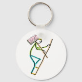 Hod Carrier Stickman Schlüsselanhänger (Rückseite)