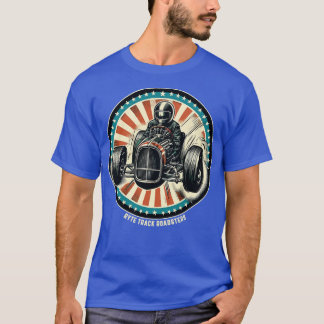 Hod Rod Racing Comic-Book-Stil T-Shirt