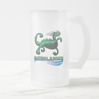 Hodag Beachball-Tasse Mattglas Bierglas