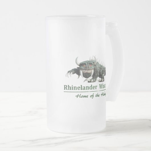 Hodag Stien Mattglas Bierglas (VorderseiteRechts)