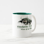 Hodag-Tasse Zweifarbige Tasse (VorderseiteRechts)