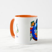 Hodags 8, Fun picasso inspiriert Hodag Moderne Kun Tasse (Vorderseite Links)