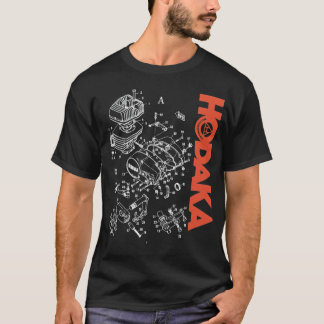 Hodaka 1970er Motorrad Dirtbike Black Exploded En T-Shirt