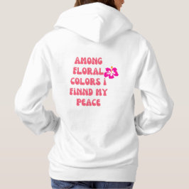 Hoddie con frase motivadora en rosa hoodie