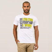 Hodenkrebs des Überlebend-4 T-Shirt (Vorne ganz)