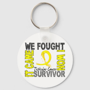 Hodenkrebs des Überlebend-5 Schlüsselanhänger