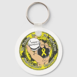 Hodenkrebs nimmt es Bälle, um zu überleben Schlüsselanhänger