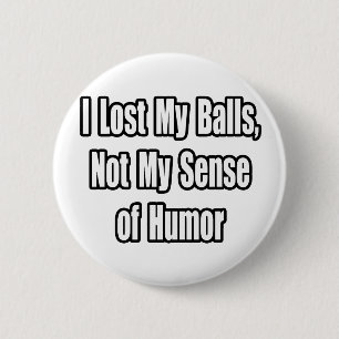 Hodenkrebs-Spaß Button
