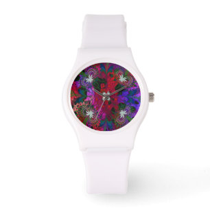 Hodge Podge Floral Abstrakt Armbanduhr