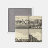 Hodges Zuhause, Nebraska Magnet (Vorderseite/Rückseite)