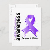 Hodgkin-Lymphom-Bewusstsein 5 Postkarte (Vorne/Hinten)