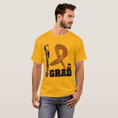 Hodgkin-Lymphom Chemo Grad T-Shirt (Vorne ganz)