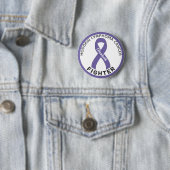 Hodgkin Lymphom Fighter Ribbon White Button (Beispiel)