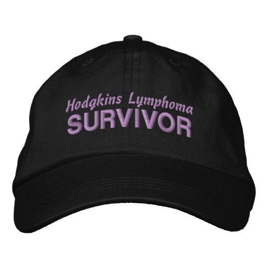 Hodgkin-Lymphom-Survivor Bestickte Baseballkappe (Vorderseite)
