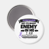 Hodgkin-Lymphom trifft seinen schlimmsten Feind in Magnet (Vorderseite/Rückseite)