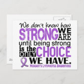 Hodgkin-Lymphom wie stark wir sind Postkarte (Vorne/Hinten)