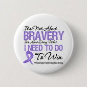Hodgkins Lymphom Cancer Battle Button (Vorderseite)
