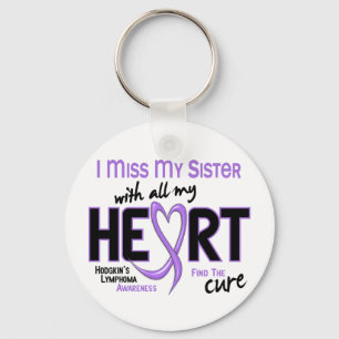 Hodgkins Lymphom-Fräulein von ganzem Herzen Schlüsselanhänger