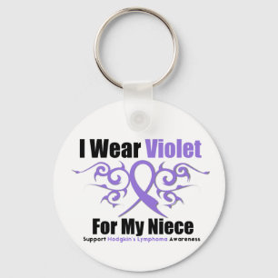 Hodgkins Lymphom-Stammes- Band für meine Nichte Schlüsselanhänger