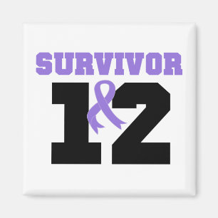 Hodgkins Lymphom Survivor 12 Jahre Magnet