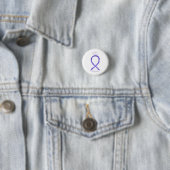 Hodgkins Lymphoma Art Violet Ribbon Custom Buttone Button (Beispiel)