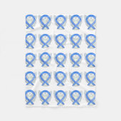 Hodgkin's Lymphoma Awareness Ribbon Fleece Blanket (Vorderseite)