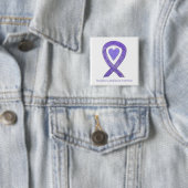 Hodgkins Lymphoma Awareness Ribbon Herz Buttone Button (Beispiel)