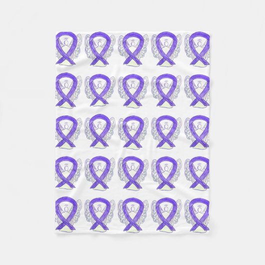 Hodgkin's Lymphoma Awareness Ribbon Soft Blankets Fleecedecke (Vorderseite)