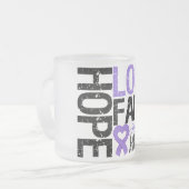 Hodgkin's Lymphoma HOPE LIEBE FAITH Mattglastasse (Vorderseite Links)