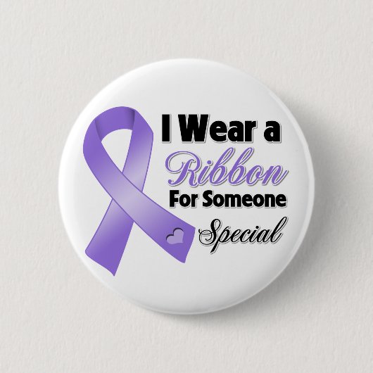 Hodgkins Lymphoma Ribbon Someone Special Button (Vorderseite)