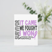 Hodgkins Lymphoma Survivor Es kam, dass wir kämpft Postkarte (Stehend Vorderseite)