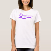 Hodgkin's Lymphoma Violet Awareness Ribbon T-Shirt (Vorderseite)