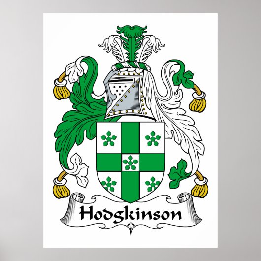 Hodgkinson-Familienwappen Poster (Vorne)