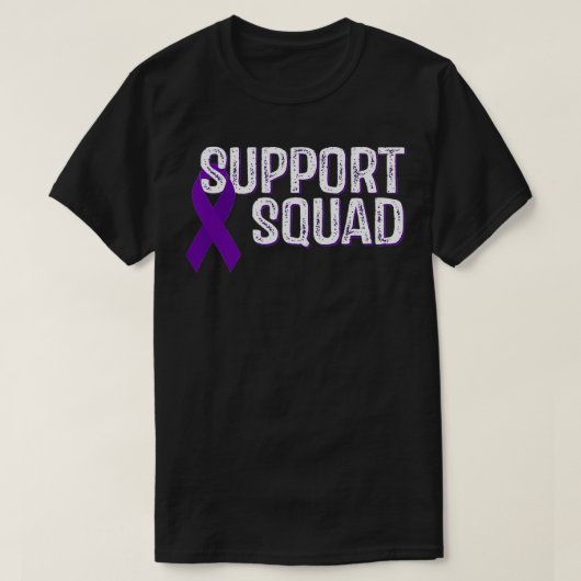 Hodgkinu2019s Lymphoma Awareness Support Squad T-Shirt (Design vorne)
