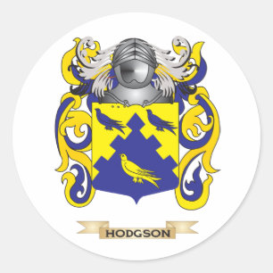 Hodgson-Wappen (Familienwappen) Runder Aufkleber