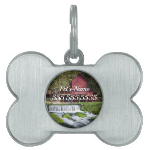 Hodgson Water Mill Landscape Pet ID Tag Tiermarke