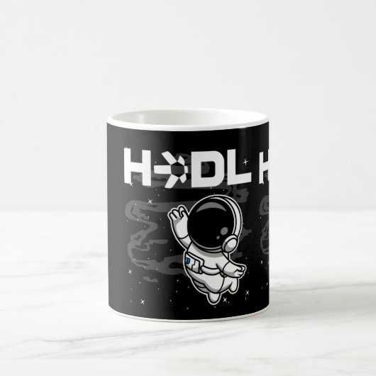 HODL Astronaut Quant QNT Crypto Coin HODL Kaffeetasse (Mittel)