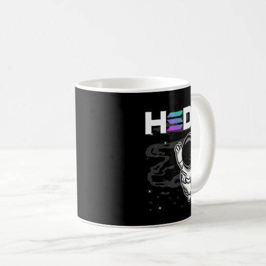 HODL Astronaut Solana SOL Crypto Coin HODL Kaffeetasse (VorderseiteRechts)