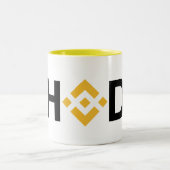 #HODL Binance (BNB) Zwei-Tone-Tasse Zweifarbige Tasse (Mittel)