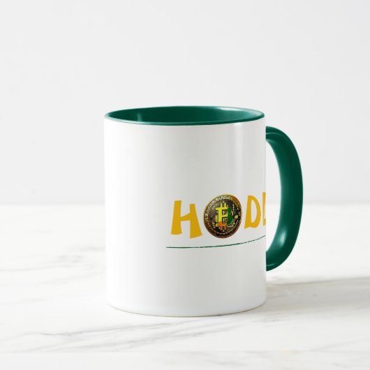 HODL Bitcoin Crypto Kaffee Tasse (VorderseiteRechts)