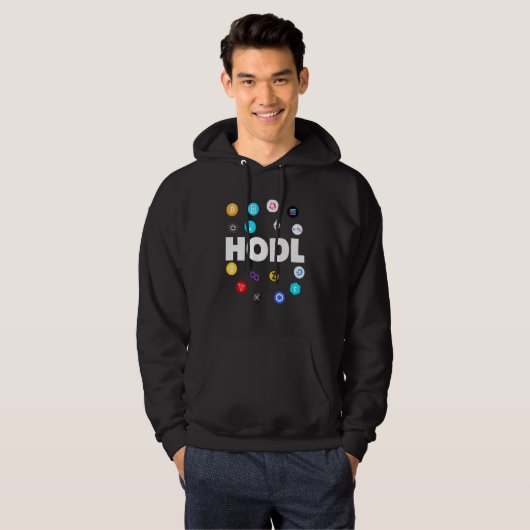 Hodl Bitcoin Ethereum Cardano Xrp Kryptowährung B Hoodie (Vorne ganz)